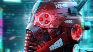 Cyberpunk, Robot, Mask, Artist, Artwork, Digital Art, 4K wallpaper