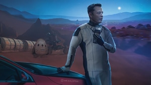 Elon Musk, Space X, Artist, Artwork, Digital Art, 4K wallpaper