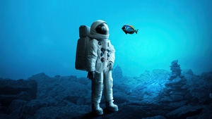 Astronaut, Artist, Artwork, Digital Art, 4K wallpaper