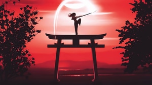 Warrior, Artist, Artwork, Digital Art, Silhouette, 4K wallpaper