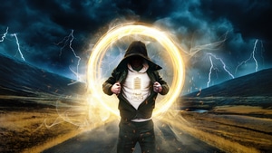 Hoodie, Artist, Artwork, Digital Art, 4K wallpaper