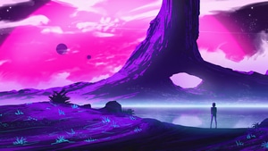 Synthwave, Retrowave, Artist, Artwork, Digital Art, Artstation, 4K wallpaper