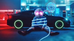 Panda, Neon, Artist, Artwork, Digital Art, 4K wallpaper