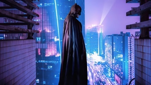 Batman, Neon, Superheroes, Artist, Artwork, Digital Art, 4K wallpaper