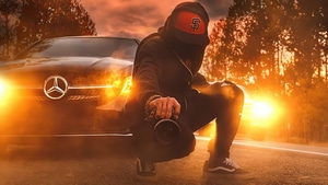 Mercedes Benz, Mercedes, Hoodie, Alone, Camera, Artist, Artwork, Digital Art, 4K wallpaper