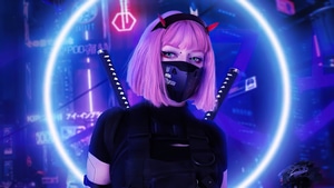 Cyberpunk, Cyborg, Neon, Artist, Artwork, Digital Art, 4K wallpaper