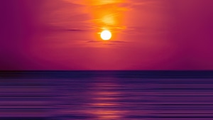 Florida, Sunset, Artist, Artwork, Digital Art, Minimalism, Minimalist, 4K wallpaper