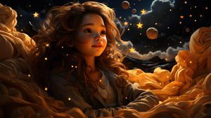 Cute Girl, Dreamy, Aesthetic, AI art, Digital Art, Surreal, Pretty, 4K wallpaper