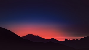 Sunset, Evening, Silhouette, Nature, 4K wallpaper
