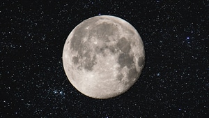 Moon, Space, Digital Universe, 4K wallpaper