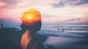 Manipulation, Photography, Nature, Sunset, Sunrise, Evening, Ocean, 4K wallpaper