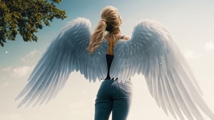 Angel, Wings, Artist, Artwork, Digital Art, 4K wallpaper