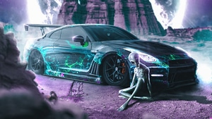 Cars, Alien, Artist, Artwork, Digital Art, 4K wallpaper