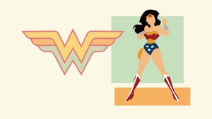 Wonder Woman, Superheroes, , Artist, Artwork, Digital Art, Minimalism, Minimalist, 4K wallpaper