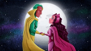 Wanda Vision, Scarlet Witch, Vision, Tv Shows, Behance, 4K wallpaper
