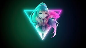 Anime Girl, Anime, Artist, Artwork, Digital Art, Minimalism, Minimalist, 4K wallpaper