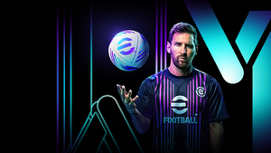 Lionel Messi, eFootball 2024, Video Game, Neon, Futbol, 4K wallpaper