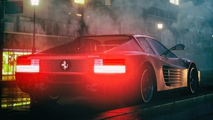 Ferrari Testarossa, Ferrari, Cars, Artist, Artwork, Digital Art, 4K wallpaper