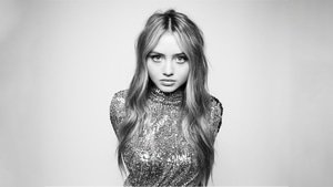 Leni Klum, Celebrities, Girls, Model, Monochrome, Black And White, 4K wallpaper