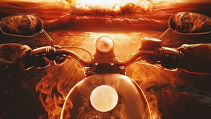 Ghost Rider, Bike, Superheroes, Artist, Artwork, Digital Art, 4K wallpaper