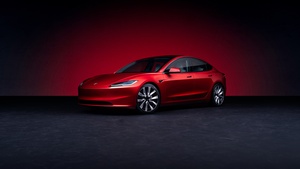 Tesla Model 3, Electric Sedan, 2023, Electric cars, Red aesthetic, 4K wallpaper