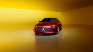 2024, Mercedes-Benz C-Class, Golden yellow, 4K wallpaper