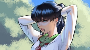 Kagome Higurashi, Anime Girl, Anime, Artist, Artwork, Digital Art, Artstation, 4K wallpaper