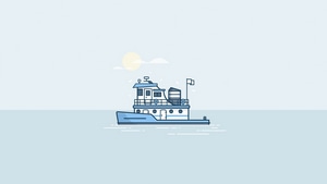 Boat, Minimalism, Minimalist, Artist, Artwork, Digital Art, 4K wallpaper