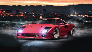 Ferrari, Cars, Artist, Artwork, Digital Art, Artstation, 4K wallpaper