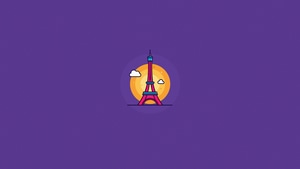 France, Paris, Eiffel Tower, Minimalism, Minimalist, Artist, Artwork, Digital Art, 4K wallpaper
