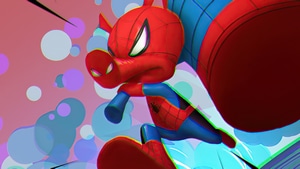 Spider Ham, Spiderman, Superheroes, Artist, Artwork, Digital Art, Artstation, 4K wallpaper