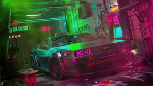 Delorean, Scifi, Cyberpunk, Cars, Artist, Artwork, Digital Art, Artstation, 4K wallpaper