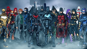 Batman, Batwing, Red Hood, Nightwing, Robin, Superheroes, Artist, Artwork, Digital Art, Deviantart, 4K wallpaper