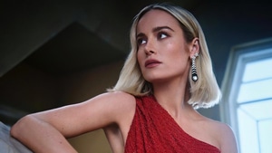 Brie Larson, Celebrities, Girls, Photoshoot, Red Dress, 4K wallpaper