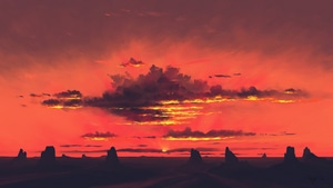 Twilight, Clouds, Artist, Artwork, Digital Art, Deviantart, 4K wallpaper