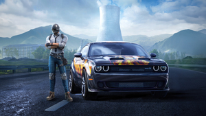 PUBG MOBILE, Dodge Challenger SRT Hellcat, 4K wallpaper