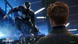 Symbiote suit, Marvels Spider-Man 2, Spiderman, 4K wallpaper