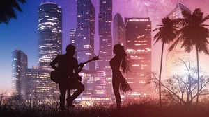 Couple, Love, Guitar, Artist, Artwork, Digital Art, 4K wallpaper