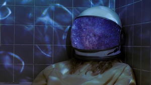 Astronaut, Helmet, Space, Galaxy, Artist, Artwork, Digital Art, 4K wallpaper