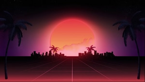 Retrowave, Artist, Artwork, Digital Art, 4K wallpaper