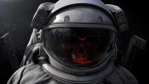 Astronaut, Skull, Artist, Artwork, Digital Art, 4K wallpaper