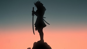 Samurai, Ninja, Sword, Artist, Artwork, Digital Art, Silhouette, 4K wallpaper