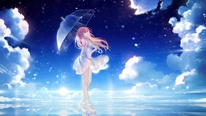 Artist, Artwork, Digital Art, Umbrella, 4K wallpaper