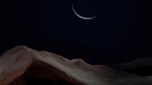Surface, Windows, Microsoft, Computer, Night, Moon, 4K wallpaper