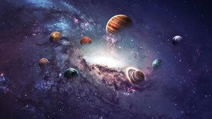 Solar system, Planets, Aesthetic, Galaxy, Astronomy, 4K wallpaper