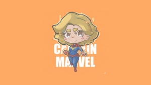 Captain Marvel, Superheroes, Minimalism, Minimalist, Artist, Artwork, Digital Art, Artstation, 4K wallpaper