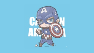 Captain America, Superheroes, Minimalism, Minimalist, Artist, Artwork, Digital Art, Artstation, 4K wallpaper