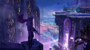 Scifi, Neon, Artist, Artwork, Digital Art, 4K wallpaper
