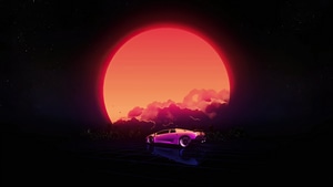 Retrowave, Artist, Artwork, Digital Art, 4K wallpaper