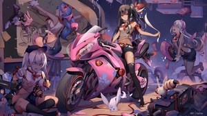 Anime Girl, Anime, Artist, Artwork, Digital Art, Pink, 4K wallpaper
